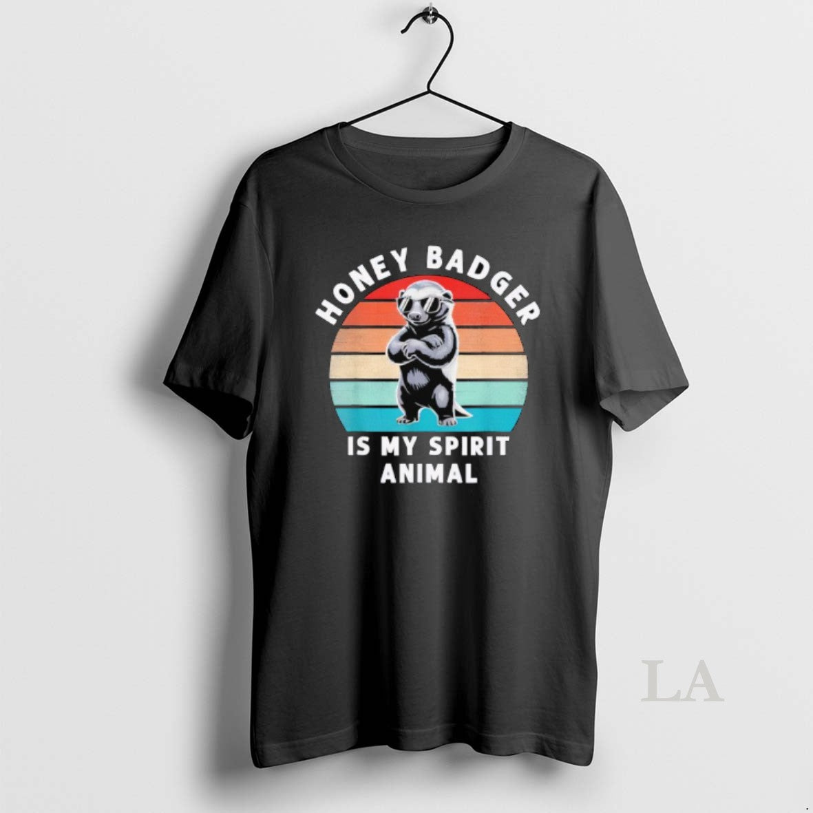 Original Honey Badger Is My Spirit Animal Funny Vintage Wildlife