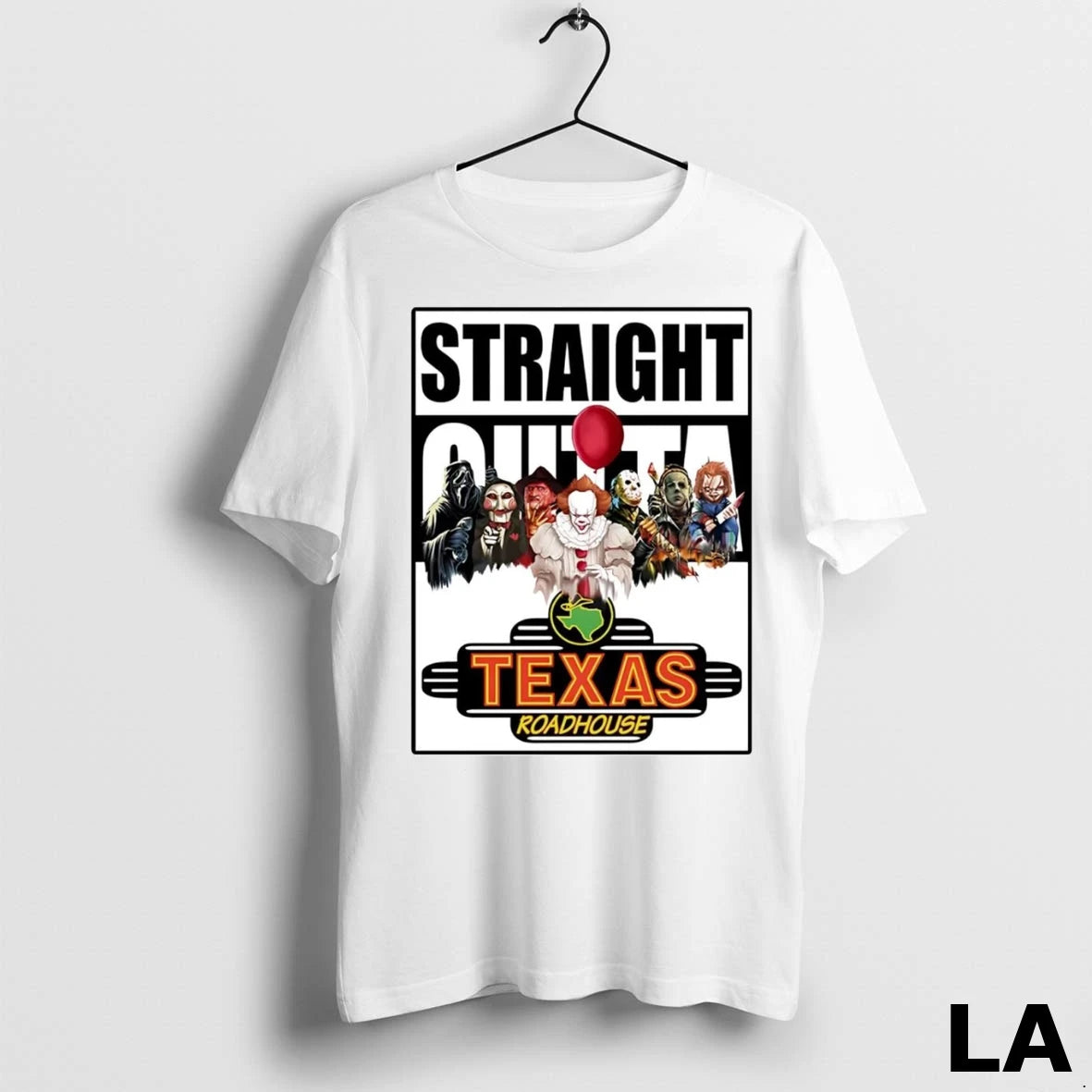 Original Horror Halloween Straight Outta Texas Roadhouse
