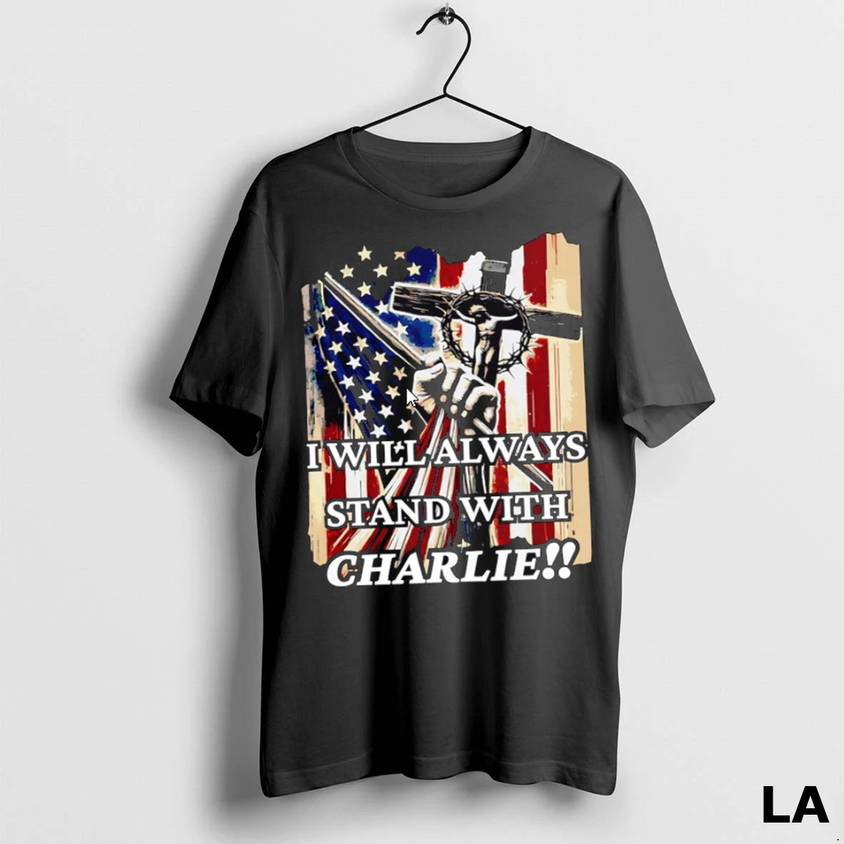 Original I Will Always Stand With Charlie Kirk American Flag