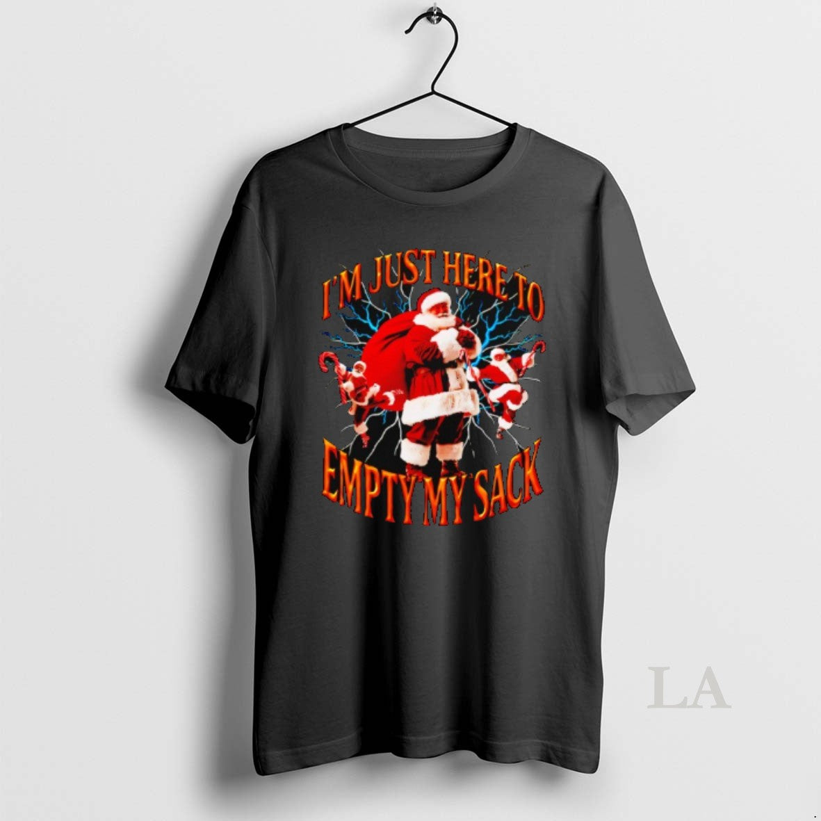 Original Im Just Here To Empty My Sack Santa Christmas