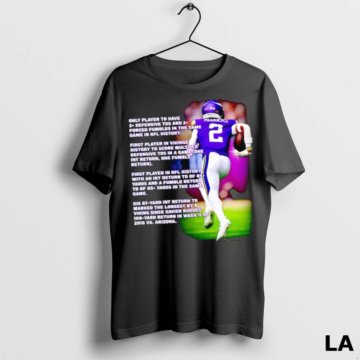 Original Isaiah Rodgers Sr Minnesota Vikings Only Player To Have 2 Defensive Tds