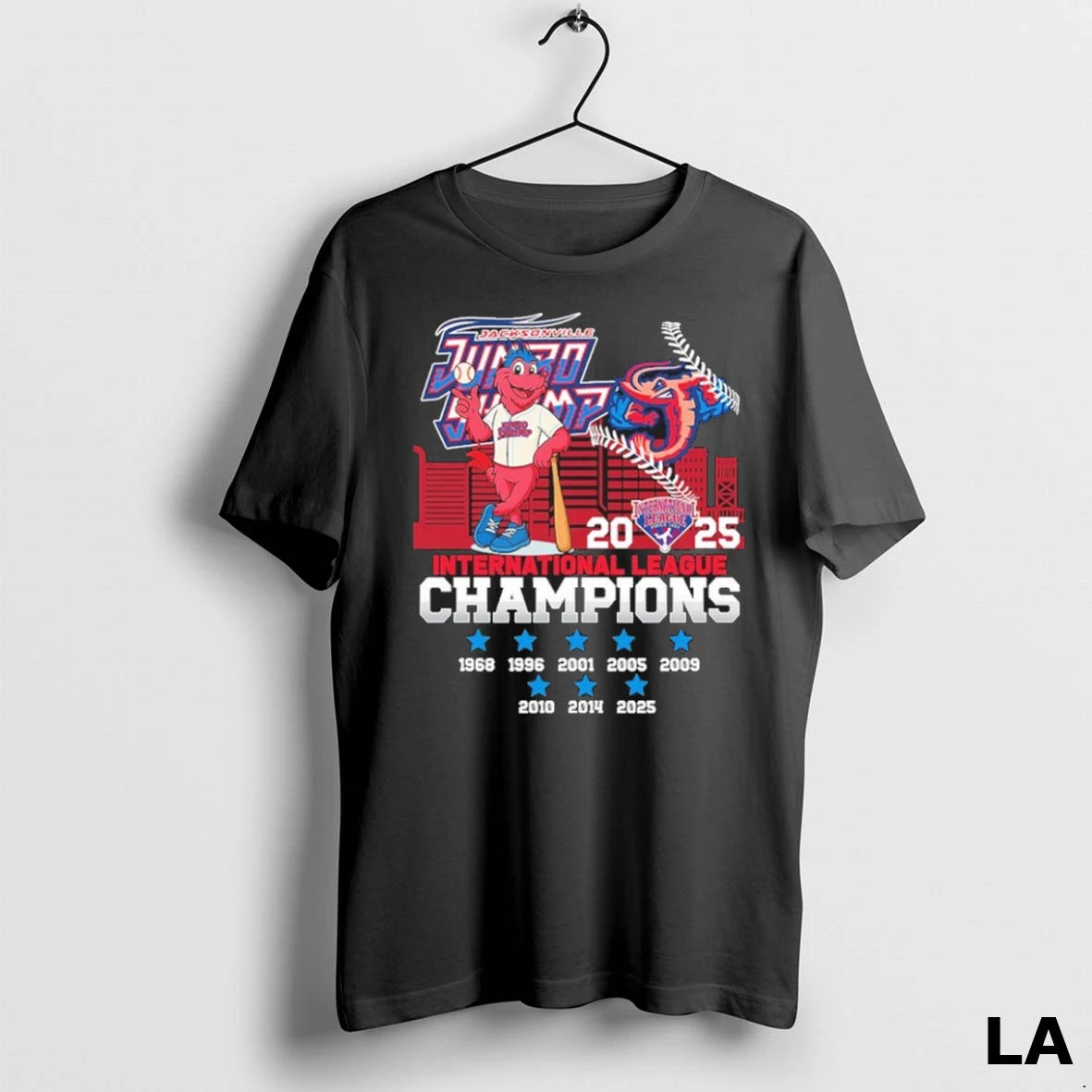 Original Jacksonville Jumbo Shrimp Mascot 2025 International League Champions