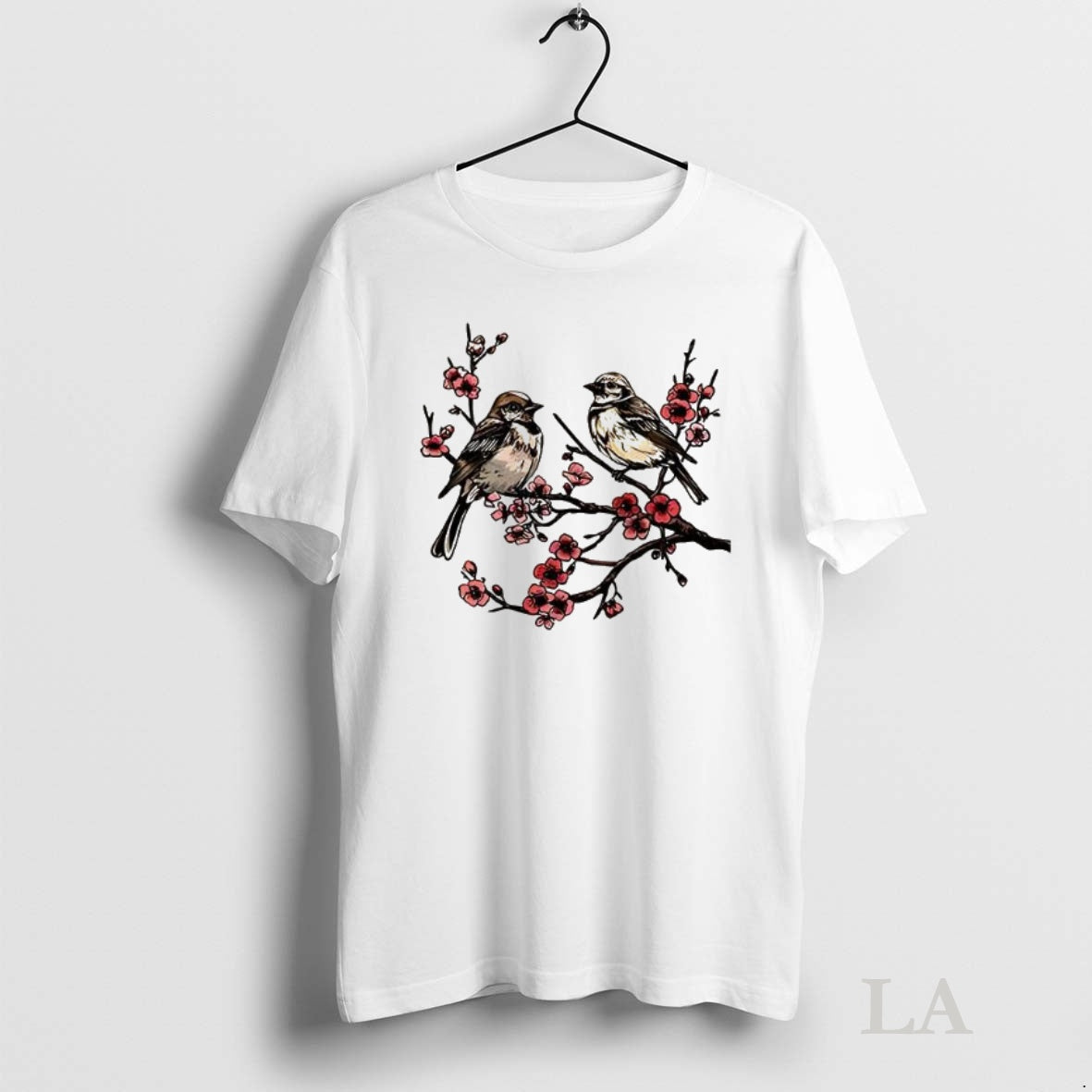 Original Japanese Cherry Blossoms Birds
