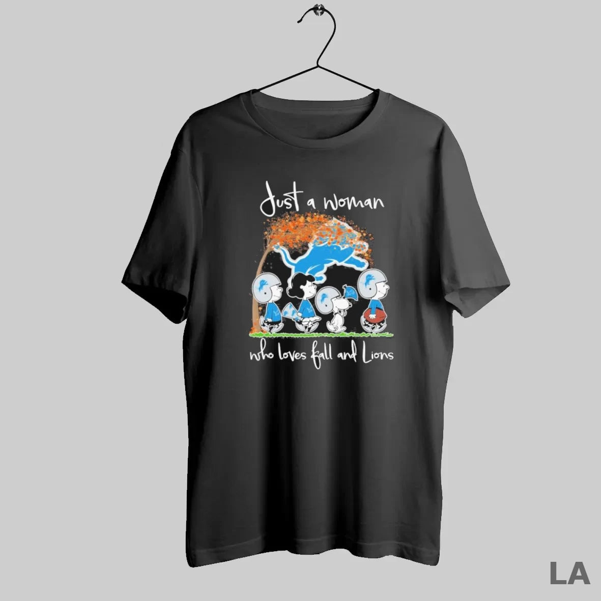 Original Just A Woman Who Loves Fall And Detroit Lions X The Peanuts Walking