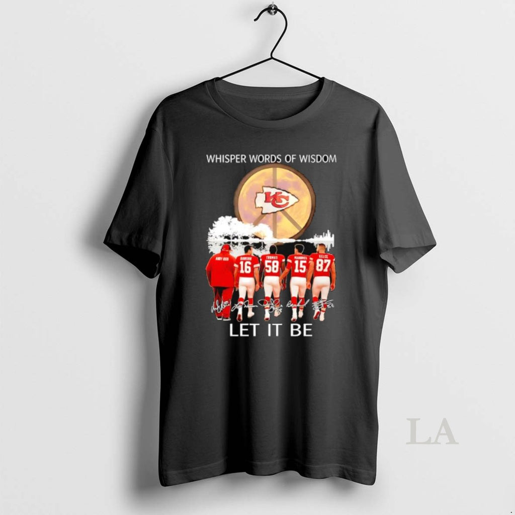Original Kansas City Chiefs Whisper Words Of Wisdom Let It Be Signatures