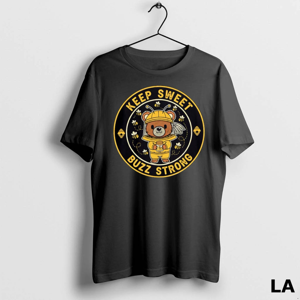 Original Keep Sweet Buzz Strong Funny Bear Bee Pun Cute