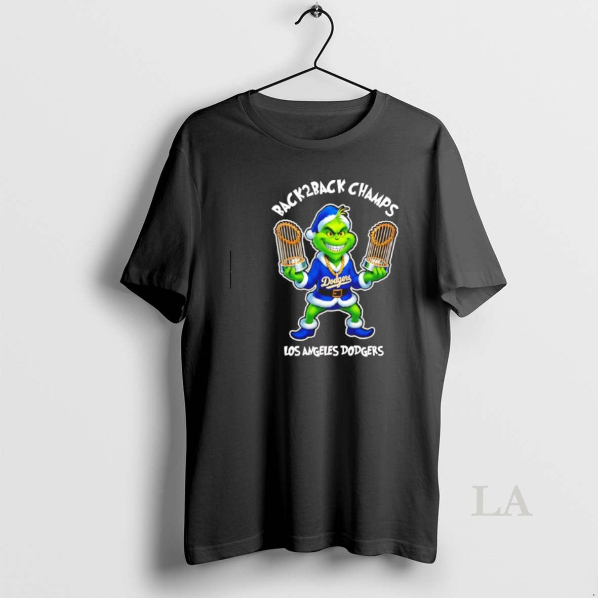 Original La Dodgers Grinch 2025 Ws Champs Back 2 Back