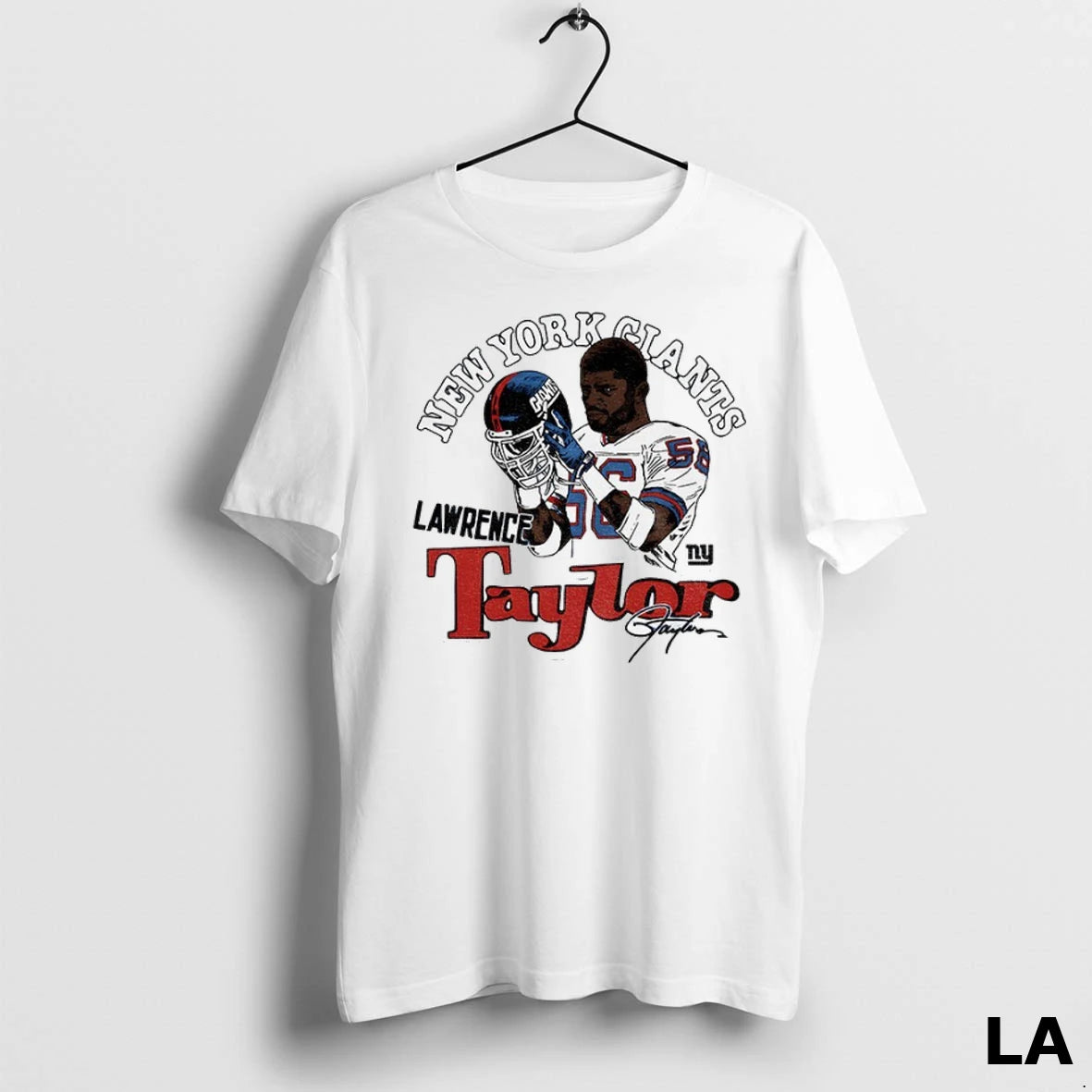 Original Lawrence Taylor New York Giants Retired Player Classic Caricature Signature