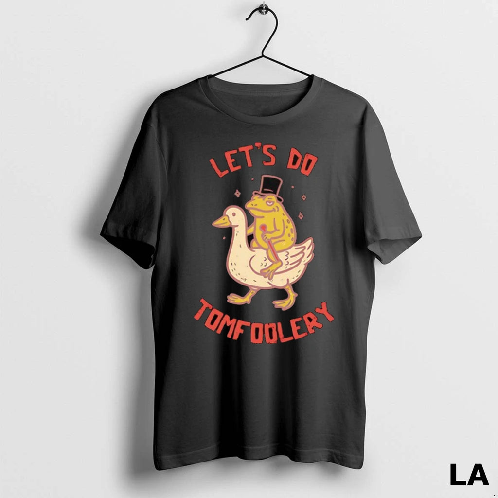 Original Lets Do Tomfoolery Frog Riding A Goose