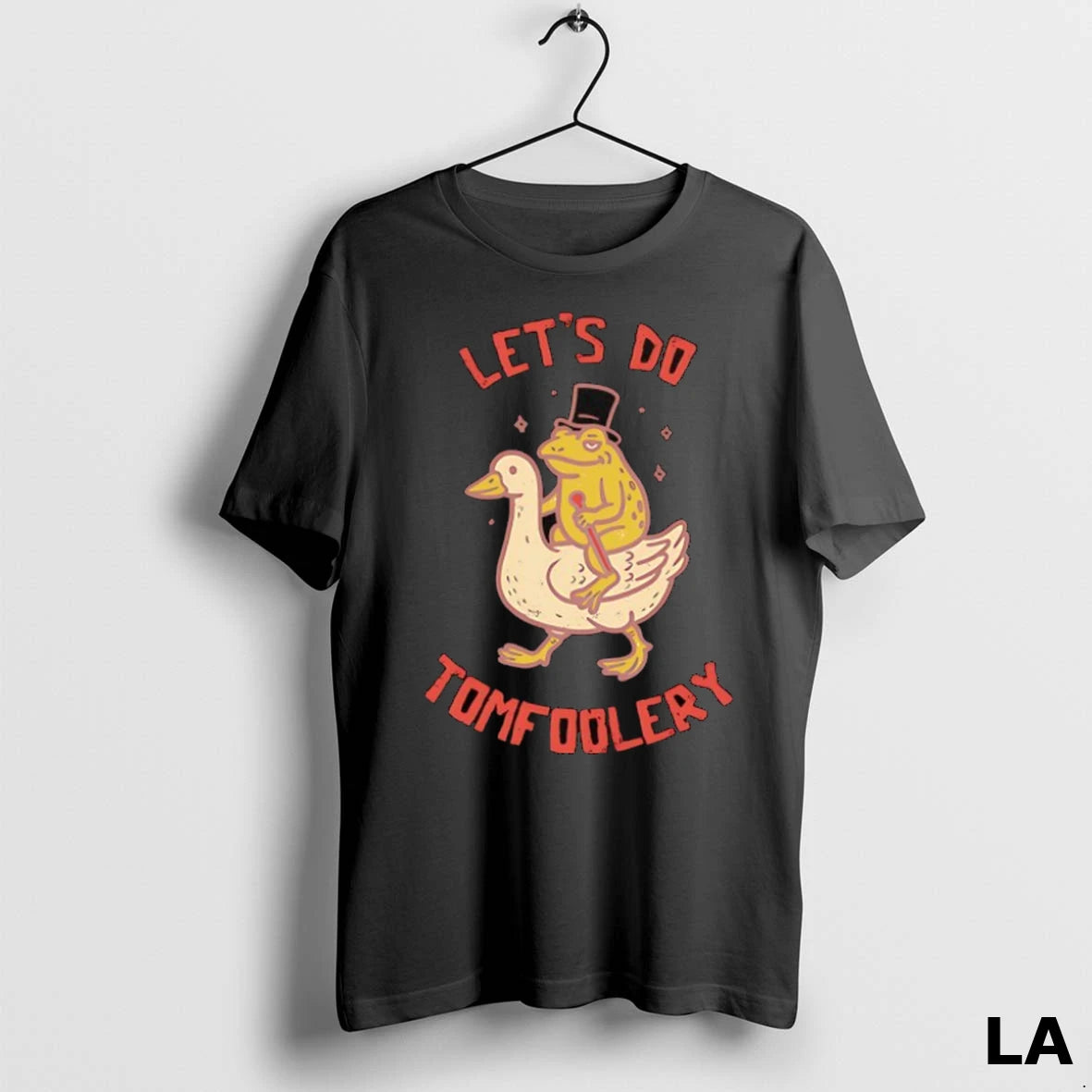 Original Lets Do Tomfoolery Frog Riding A Goose