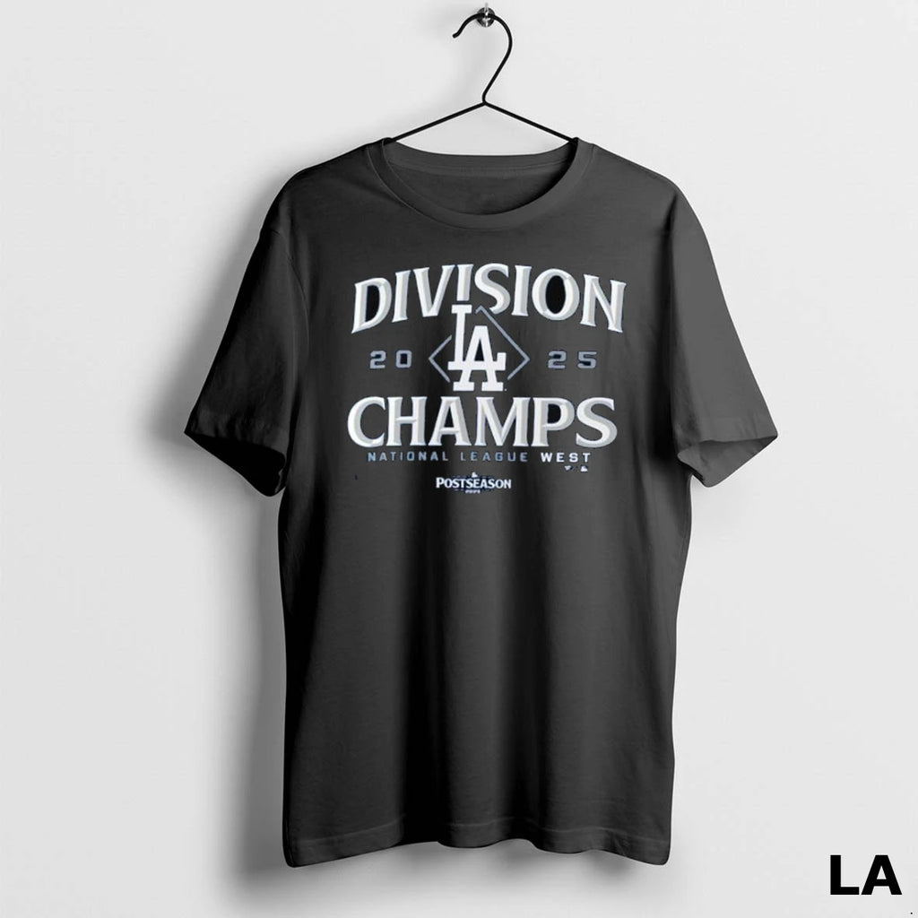 Original Los Angeles Dodgers 2025 Nl West Division Champions Locker Room Long Sleve