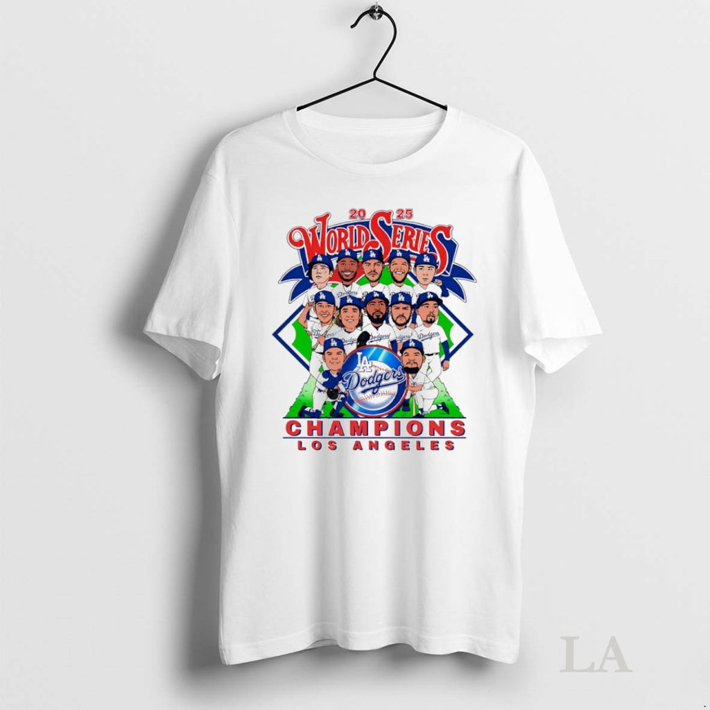 Original Los Angeles Dodgers 2025 World Series Champions Caricature Circle