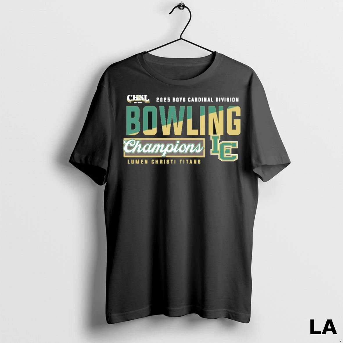 Original Lumen Christi Titans 2025 Boys Cardinal Division Bowling Champions