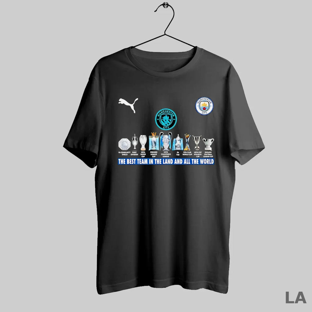 Original Manchester City Fc The Best Team In The Land And All The World Trophies