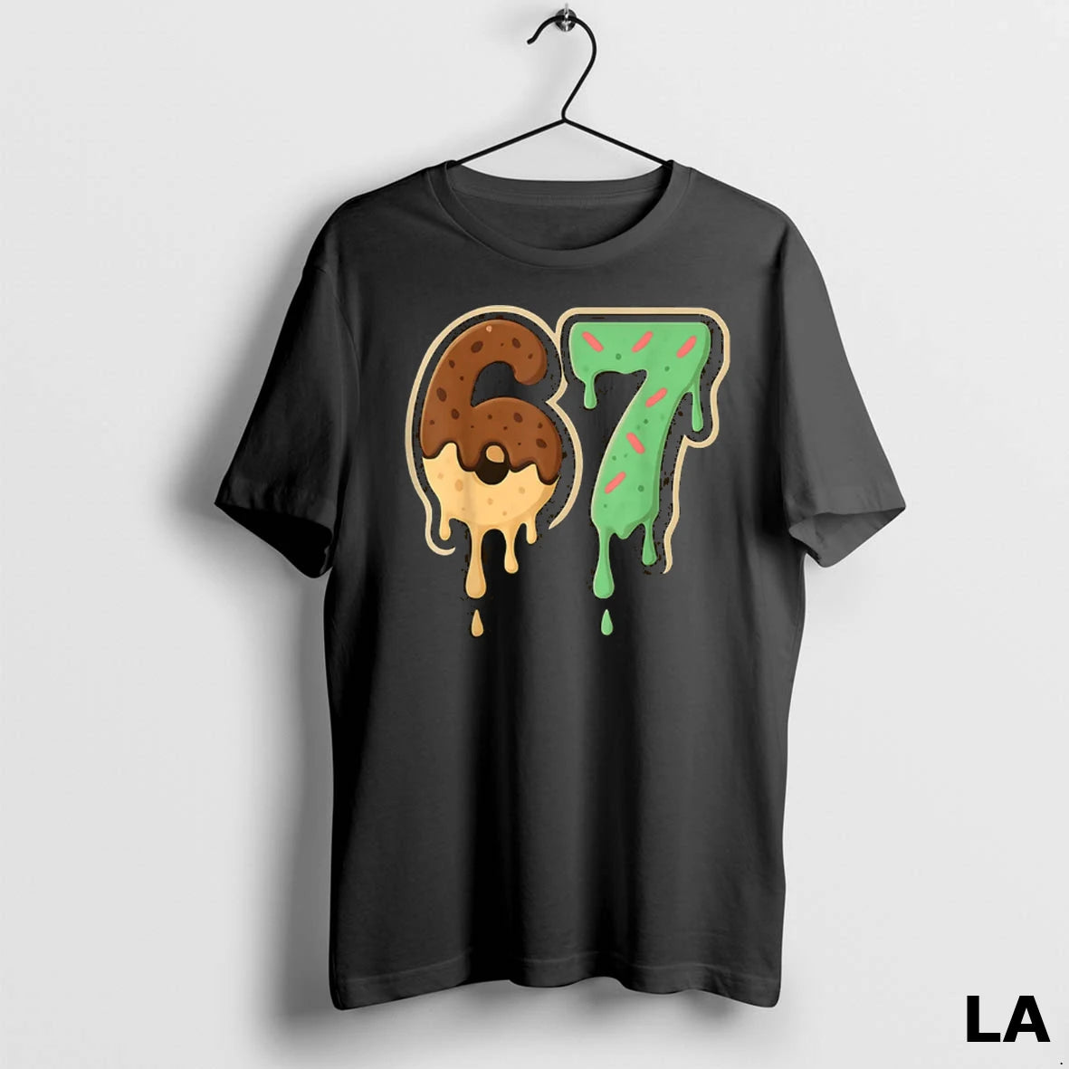 Original Melting 67 Dessert Style Ice Cream Drip Number Art