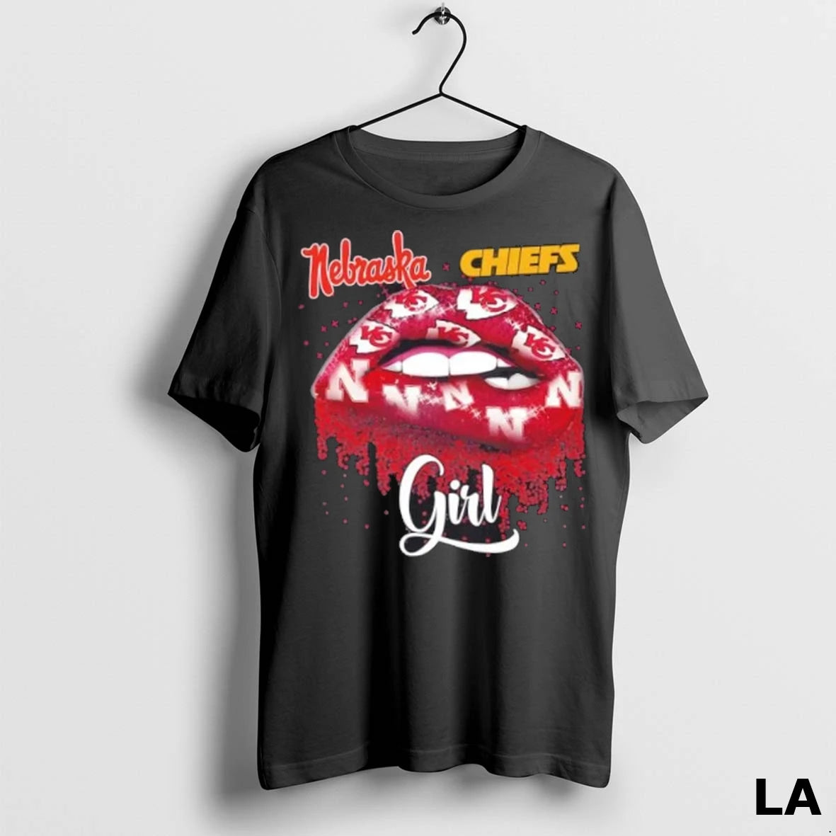 Original Nebraska Cornhuskers X Kansas City Chiefs Girl Lips