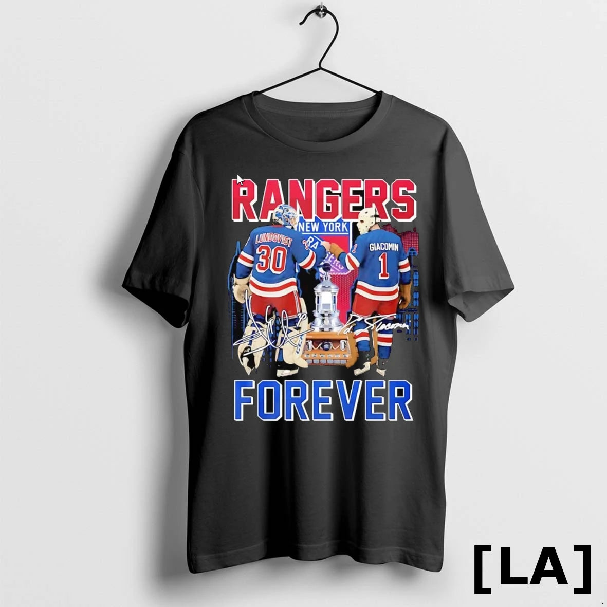 Original New York Rangers Legends Lundqvist And Giacomin Forever Signatures