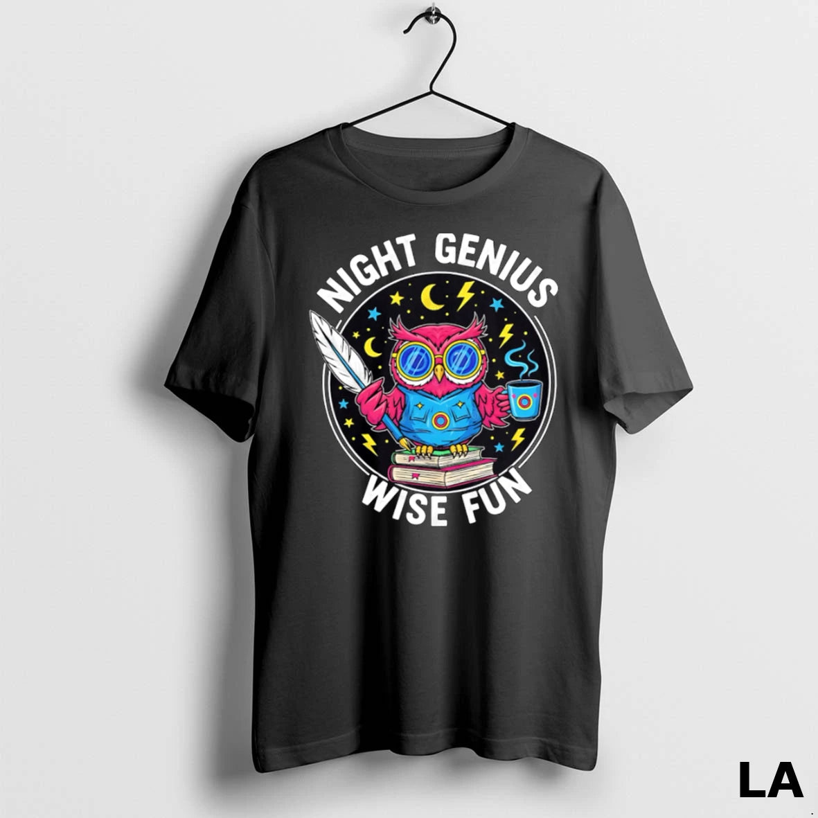 Original Night Genius Wise Fun Inspiration Owl