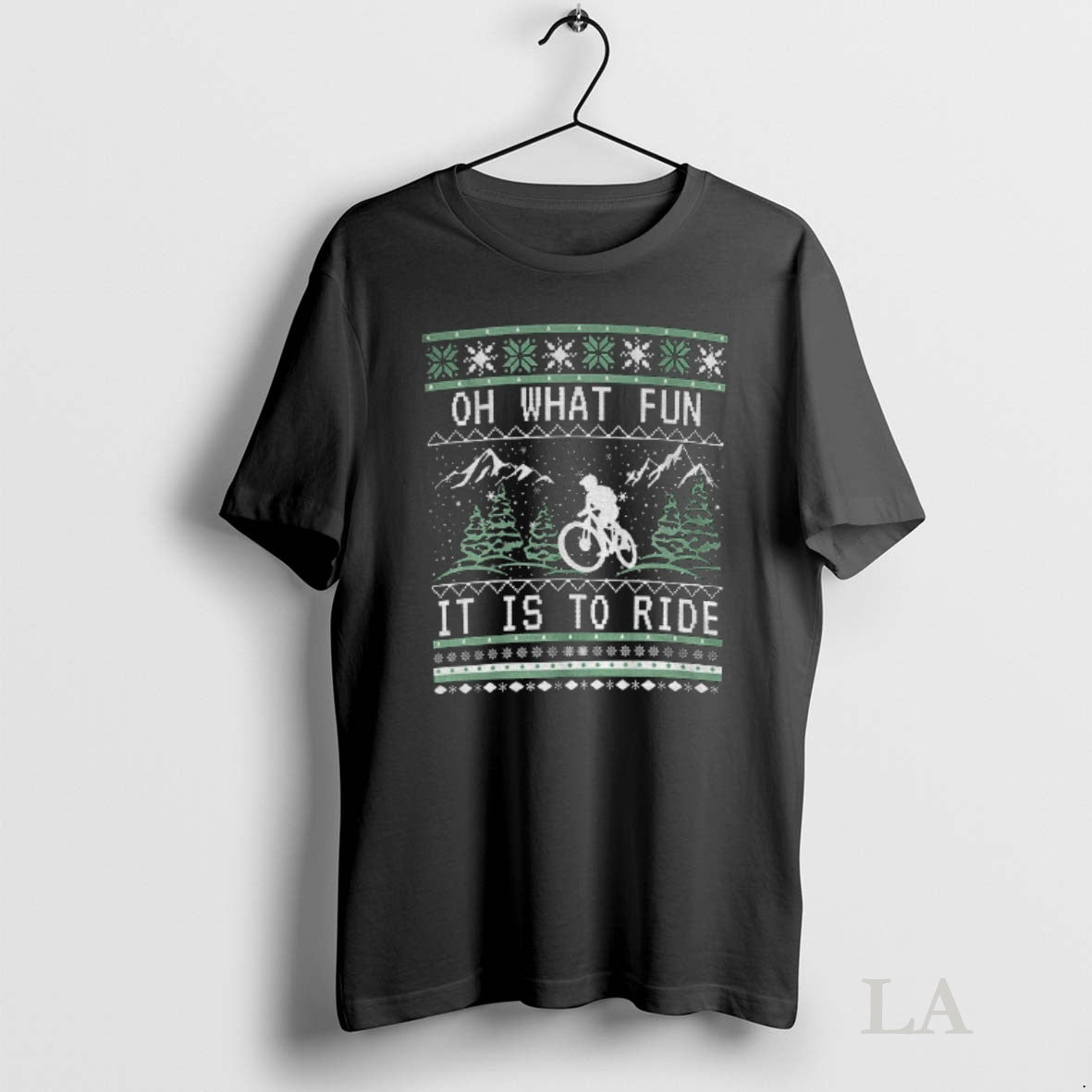 Original Oh What Fun It Is To Ride Mountain Biking Merry Christmas