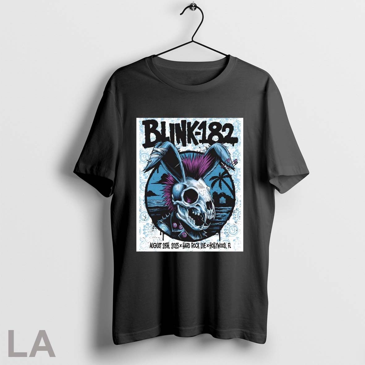Original Original Blink 182 Tour Hard Rock Live In Hollywood Fl August 28 2025 Skull