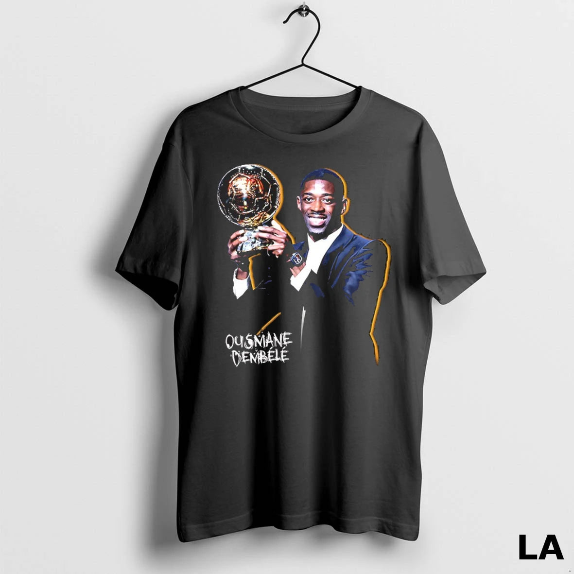Original Ousmane Dembele And 2025 Ballon Dor Awards Trophy