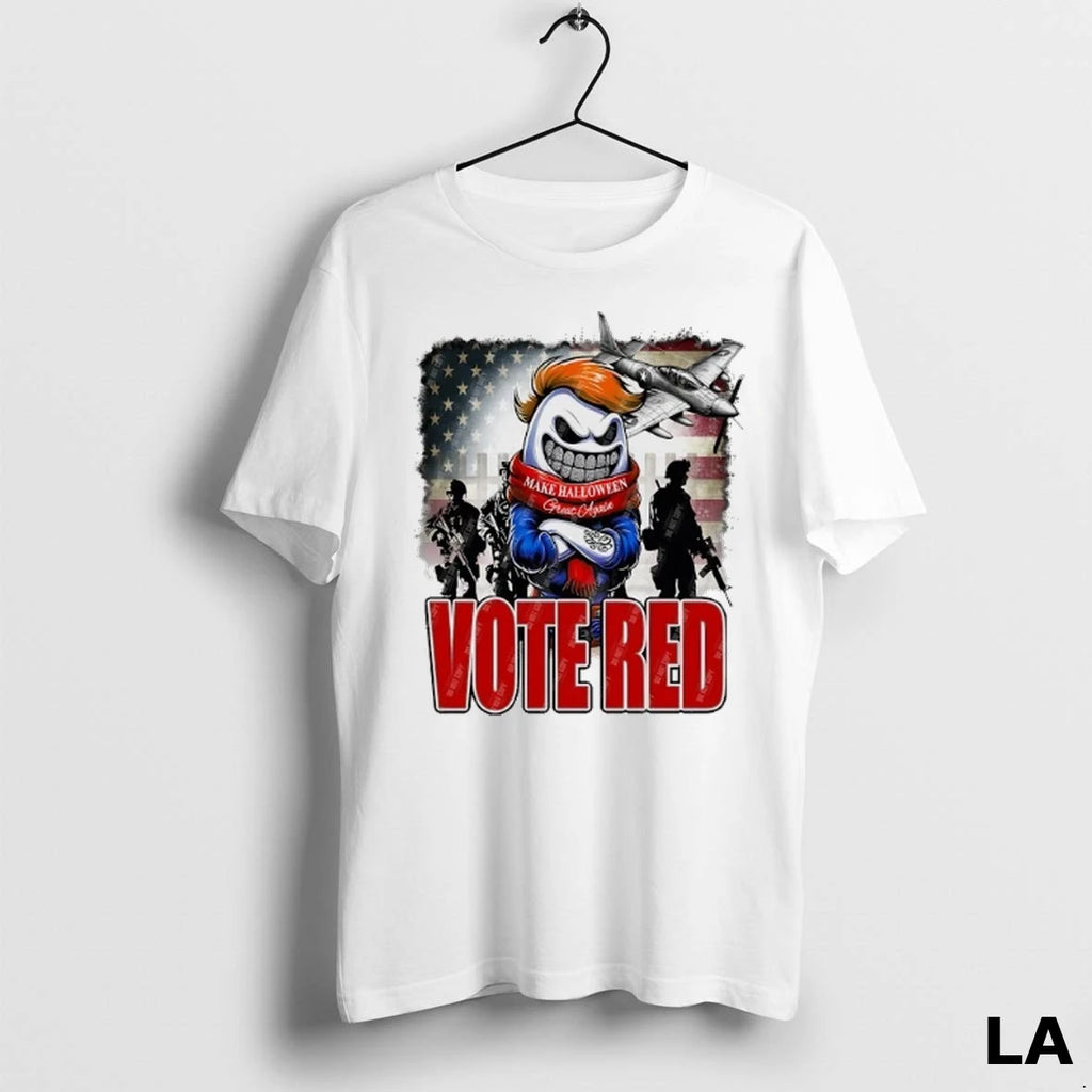 Original Patriotic Ghost Make Halloween Great Again Vote Red