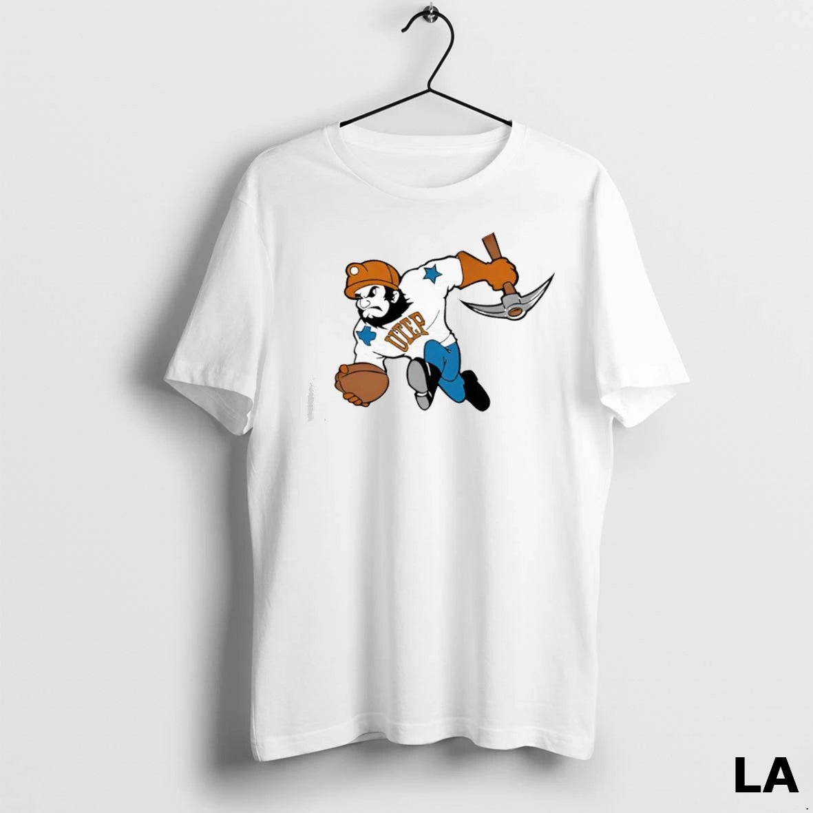 Original Paydirt Pete Mascot University Of Texas At El Paso Utep Miners Ladies