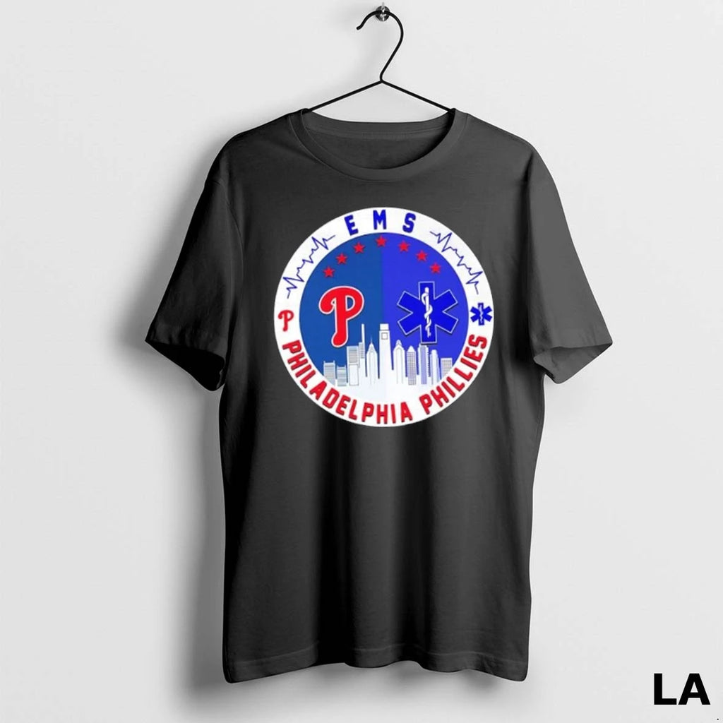 Original Philadelphia Phillies Heartbeat Ems City Skyline