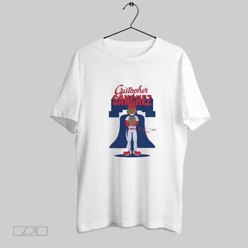 Original Phillies Cristopher Sanchez Summer Cartoon