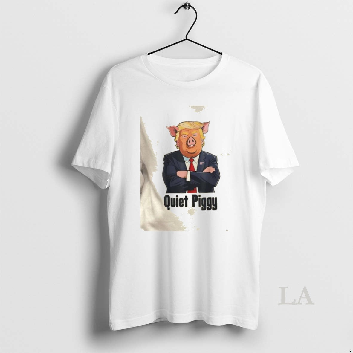 Original Quiet Piggy Donald Trump Caricature