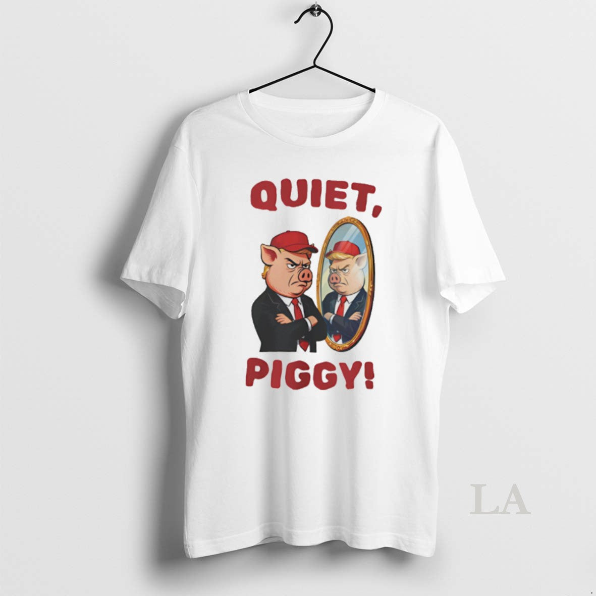 Original Quiet Piggy Meme Anti Trump Satirical 2025