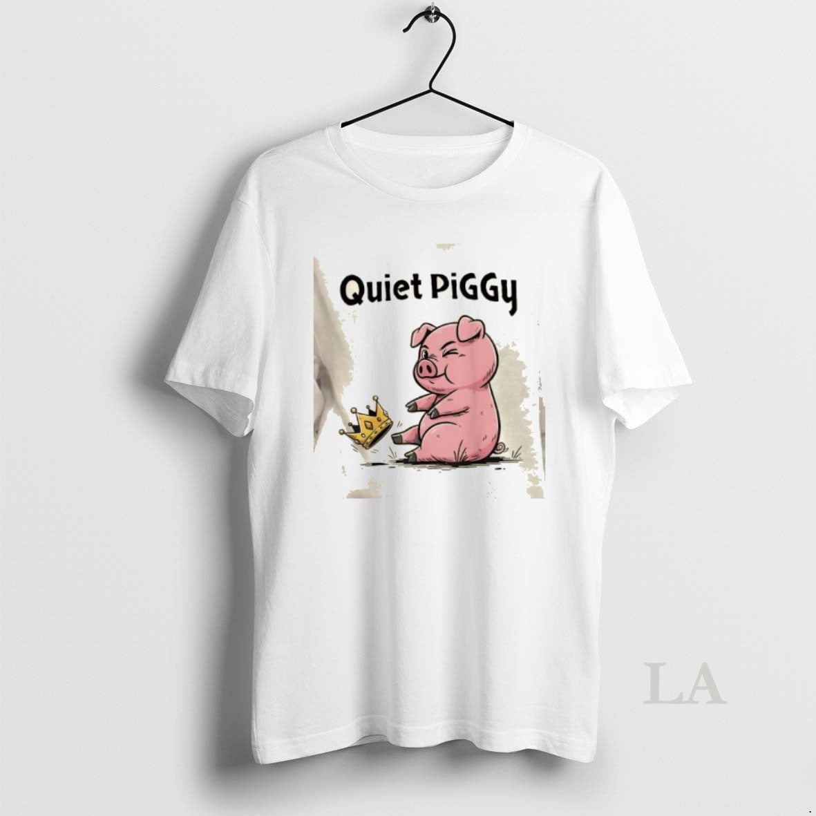 Original Quiet Piggy Pig Kicking Crown Cute
