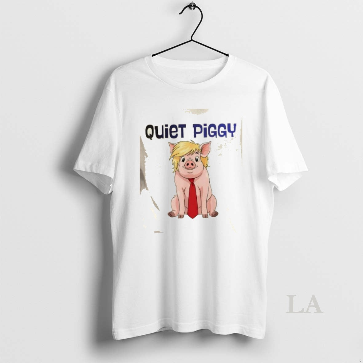 Original Quiet Piggy Retro Funny