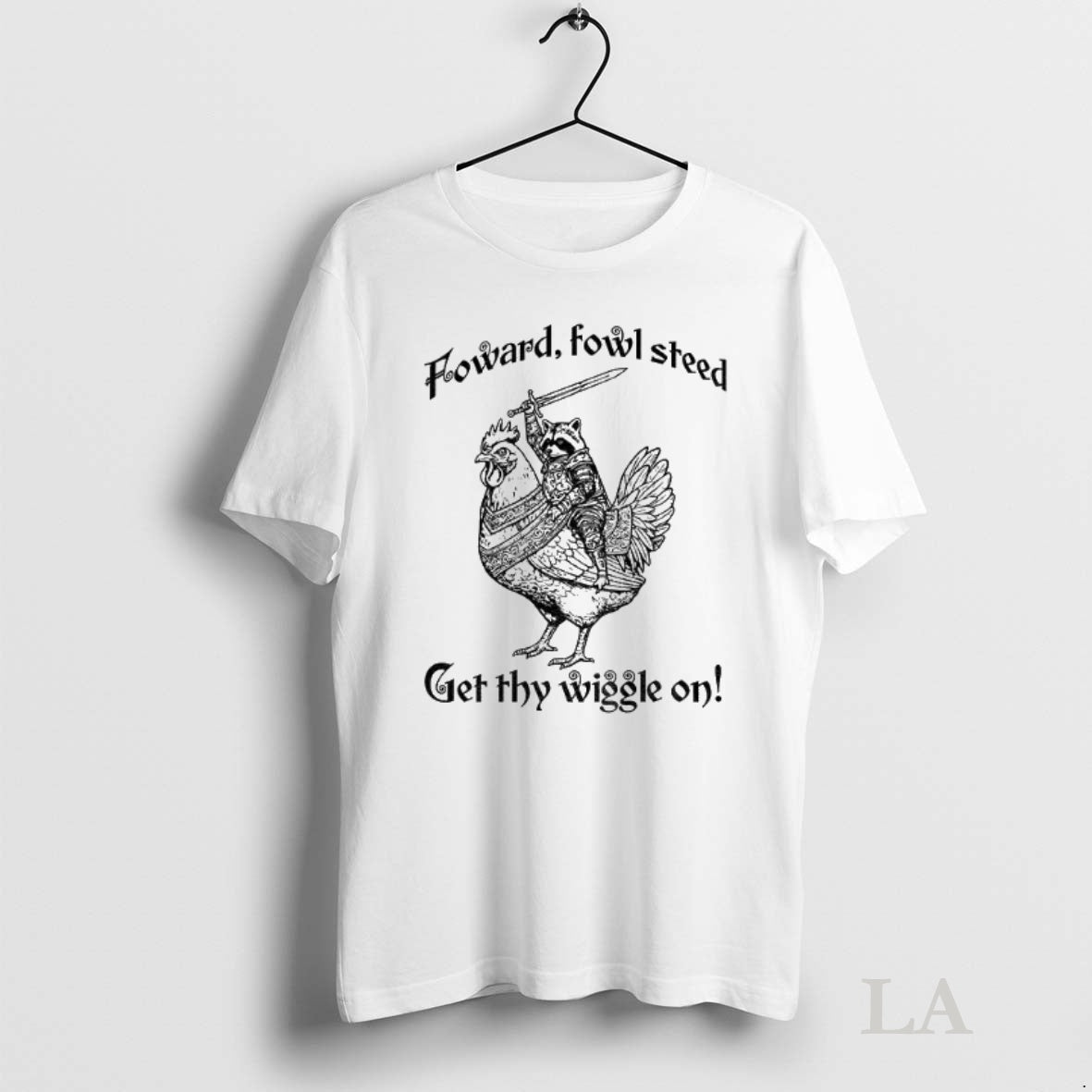 Original Raccoon Riding Cock Foward Fowl Steed Get Thy Wiggle On