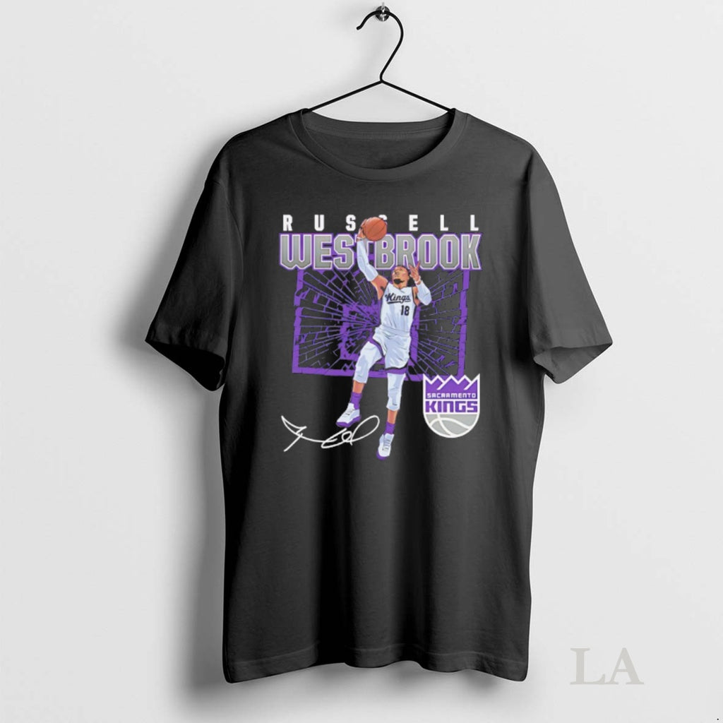 Original Russell Westbrook Sacramento Kings Shattered Signature