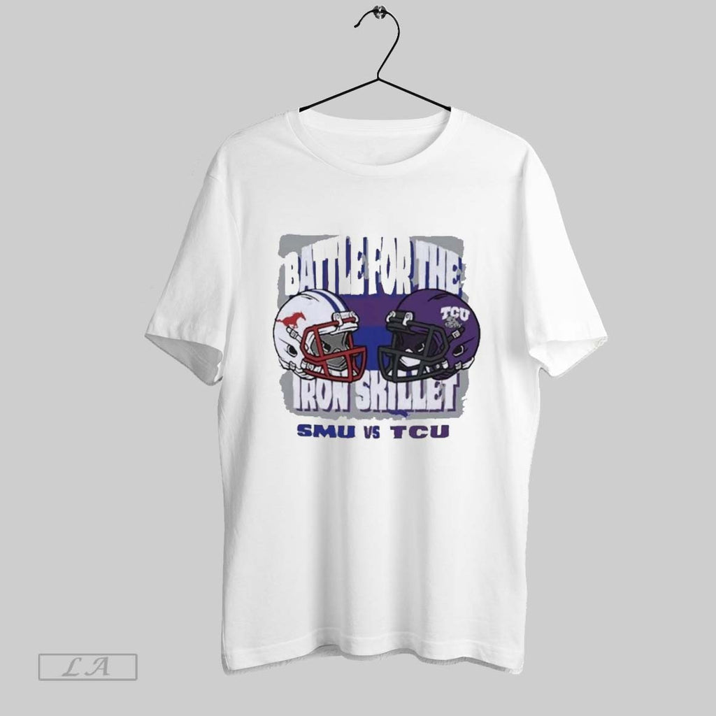 Original Smu Mustangs Vs Tcu Horned Frogs 2025 Battle For The Iron Skillet Helme
