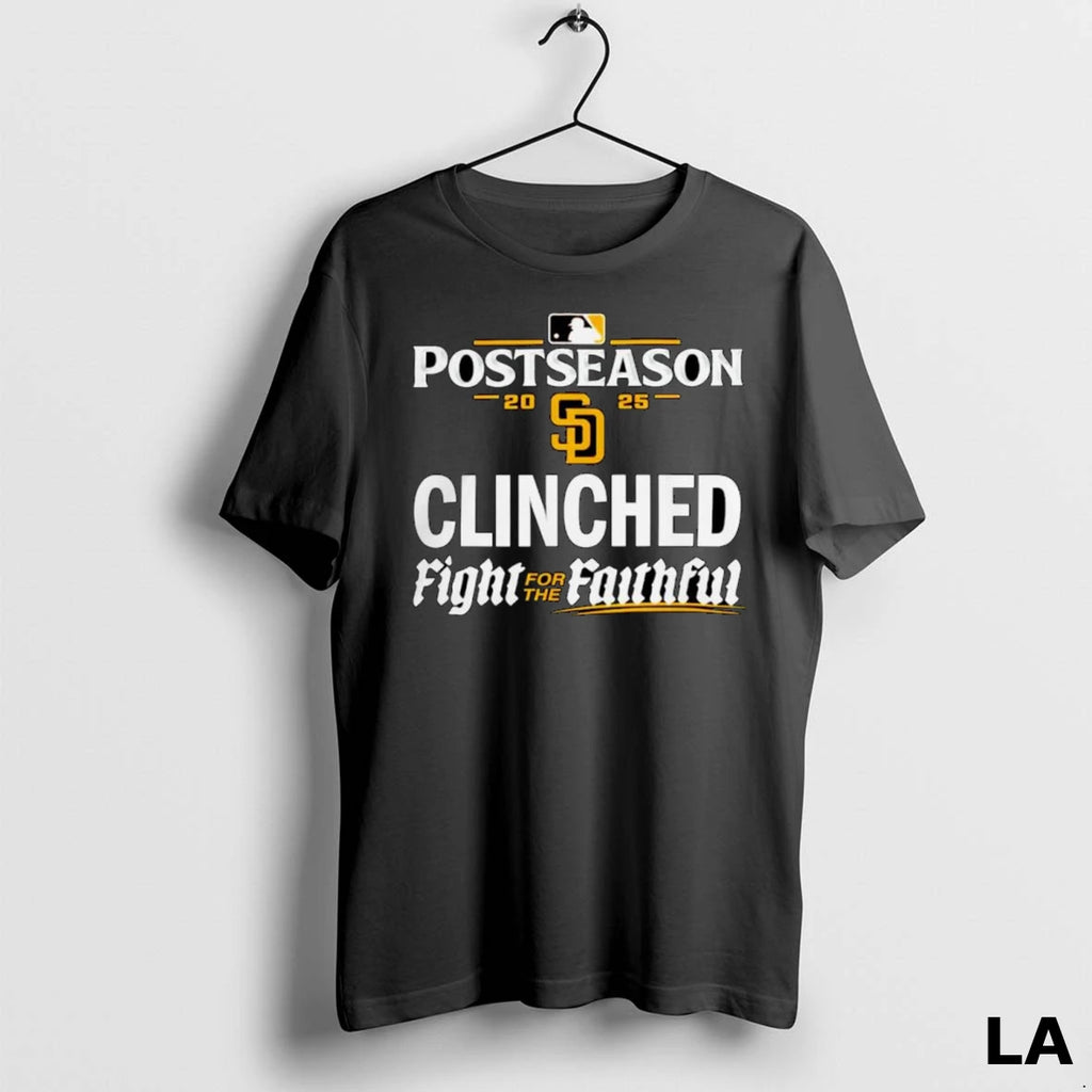Original San Diego Padres 2025 Mlb Postseason Clinched Fight For The Faithful Ornaments