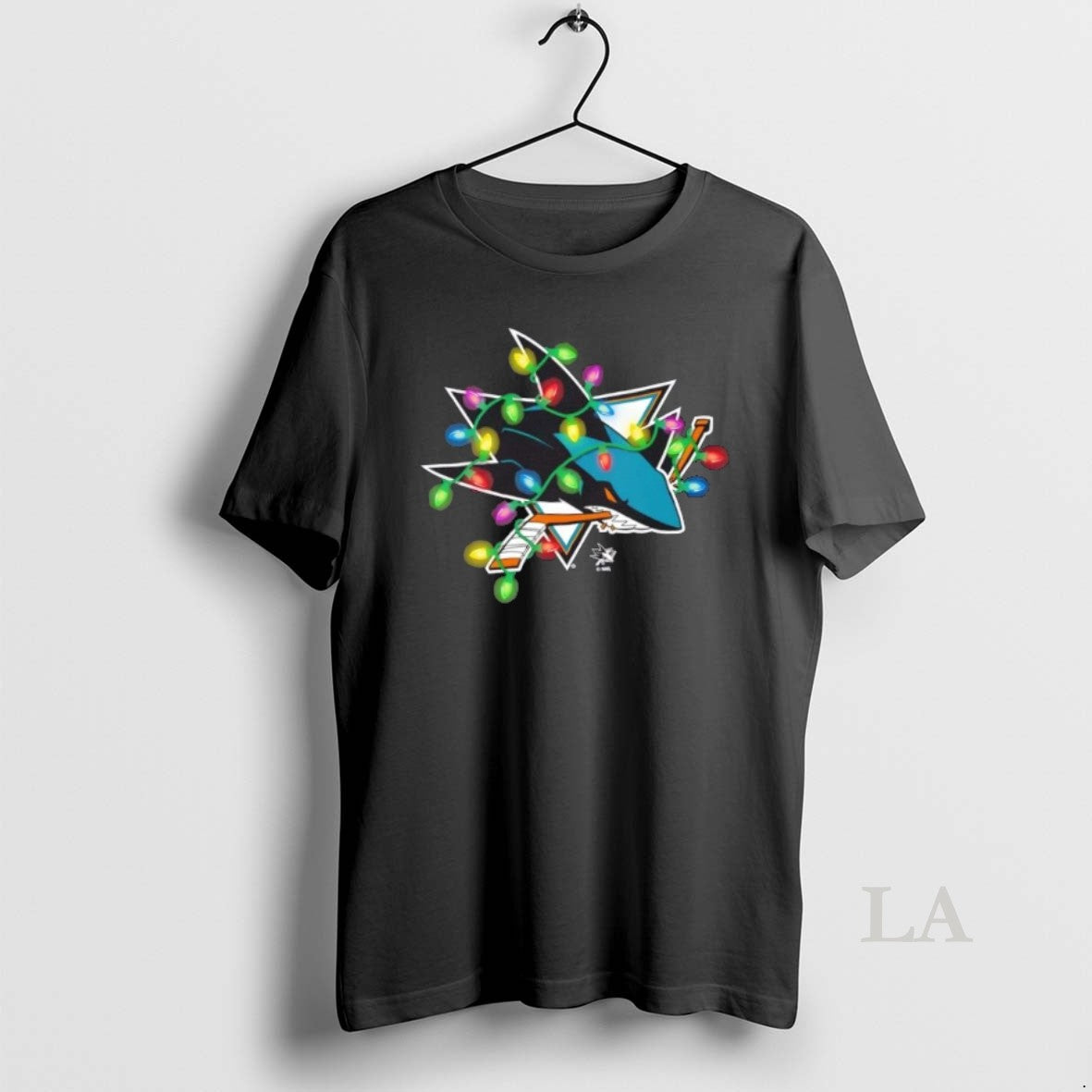 Original San Jose Sharks Logo Holiday Christmas Lights