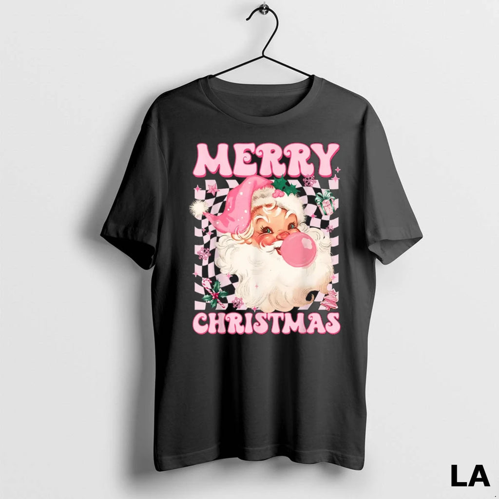 Original Santa Claus Pink Sunglasses Blowing Bubble Gum Christmas