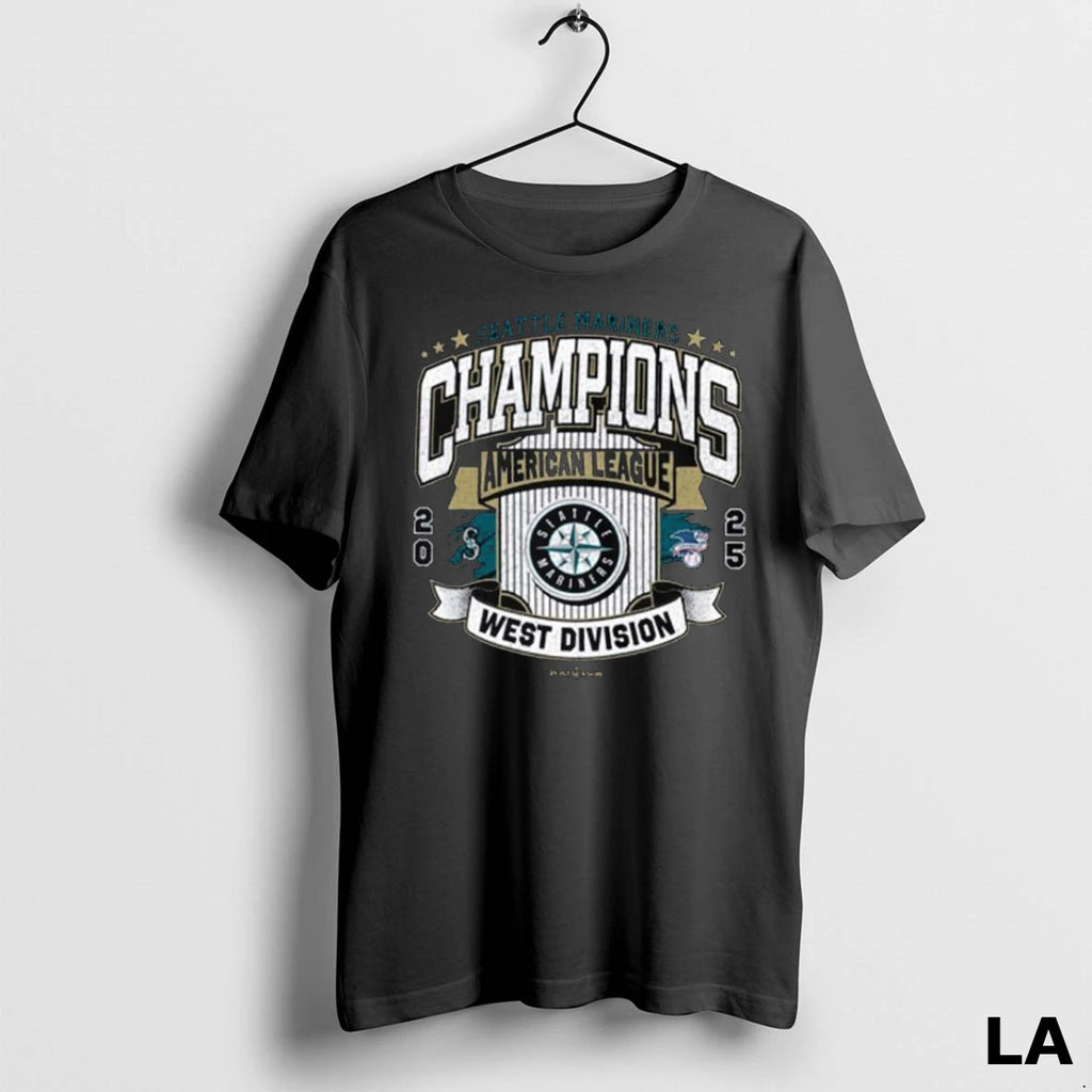 Original Seattle Mariners Al West Division Champions 2025 Celebration Long Sleve