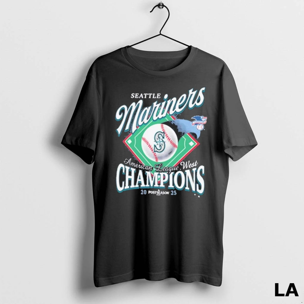 Original Seattle Mariners American League West Champions Mlb Postseason 2025 Seize The Moment