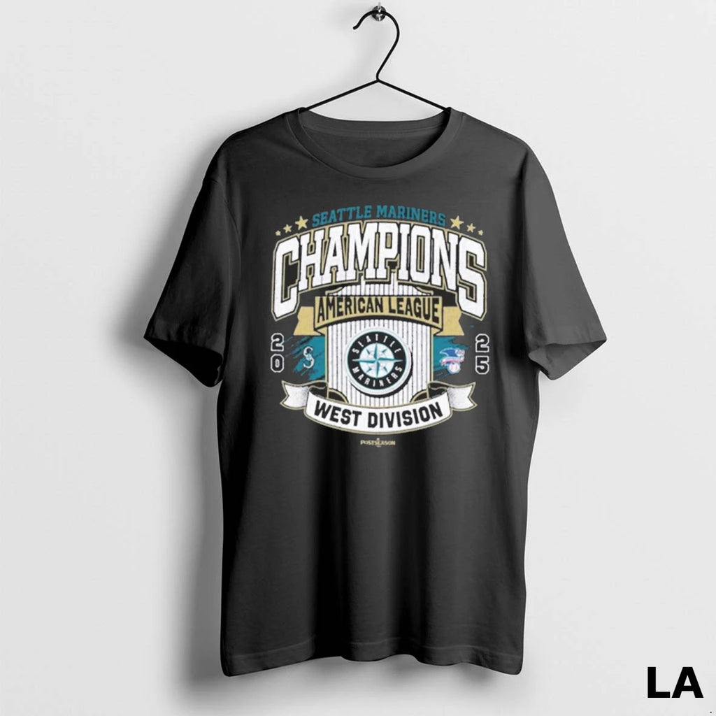 Original Seattle Mariners Champions American League West Division 2025 Seize The Moment Vintage Fanart