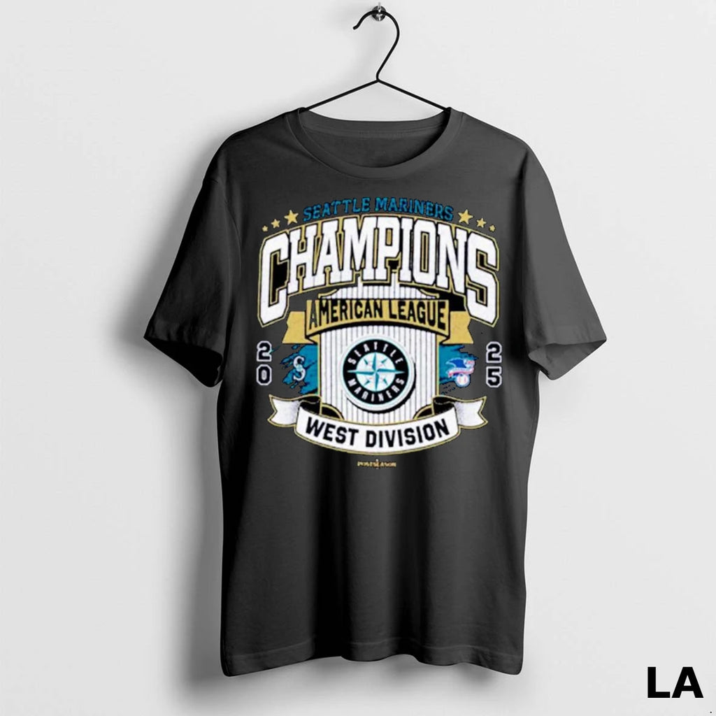Original Seattle Mariners Mlb 2025 American League West Division Champions Celebration Ornaments