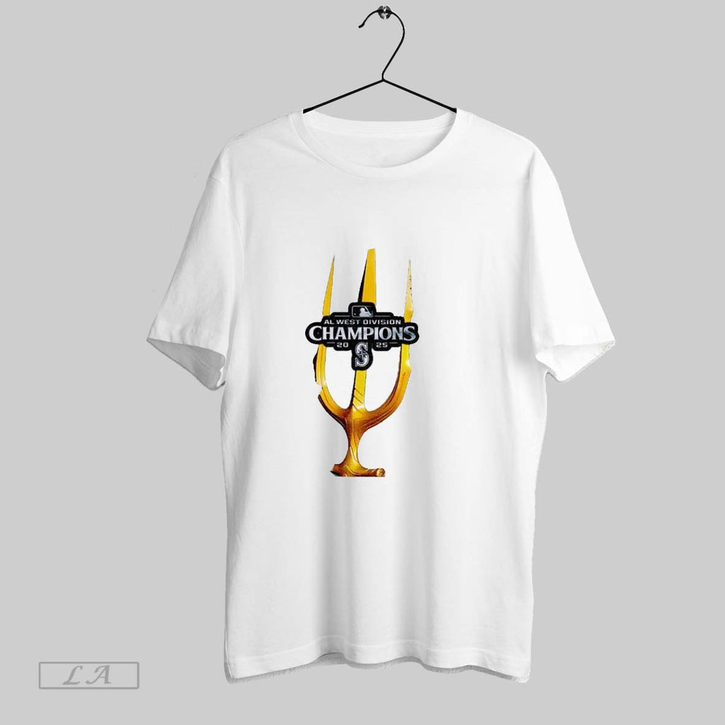 Original Seattle Mariners Mlb Baseball Division Champs American League West Postseason 2025 Trident Logo