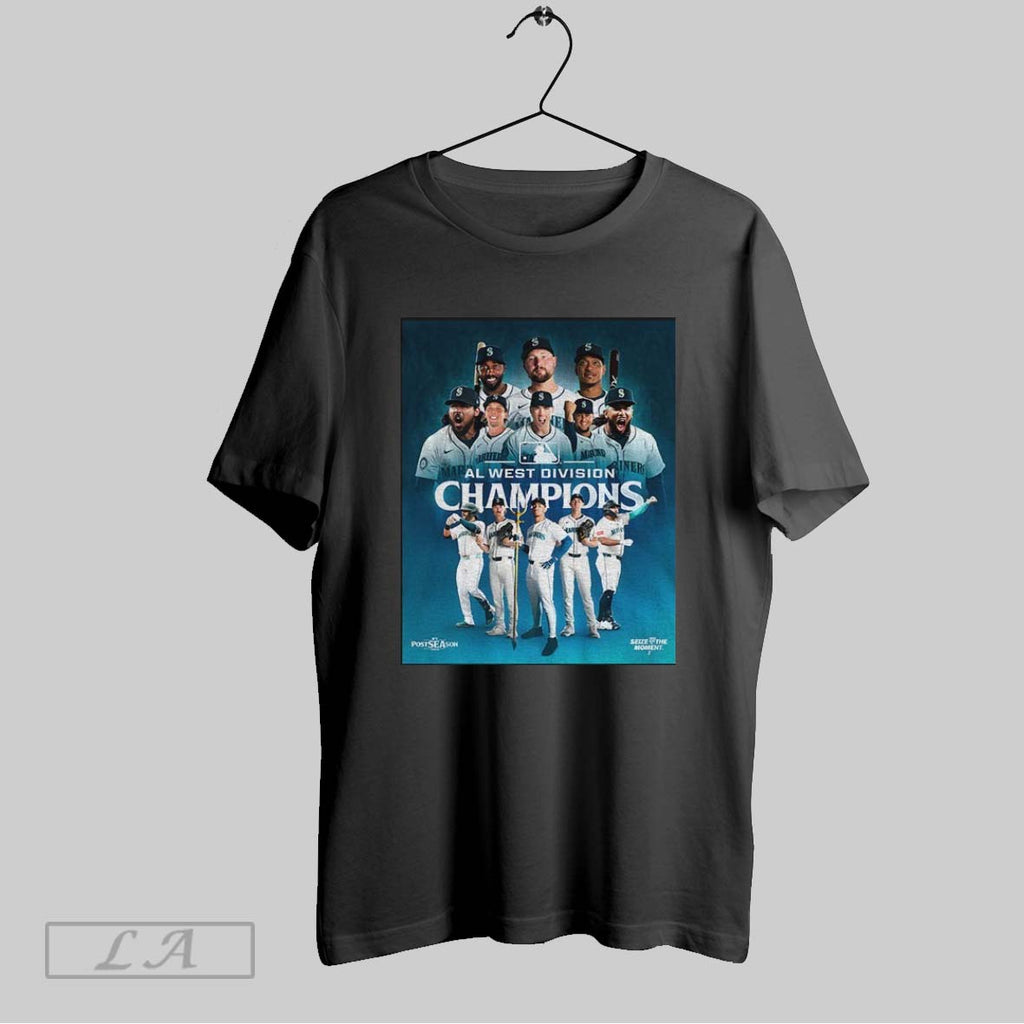 Original Seattle Mariners Mlb Baseball Players Al West Division Champions 2025