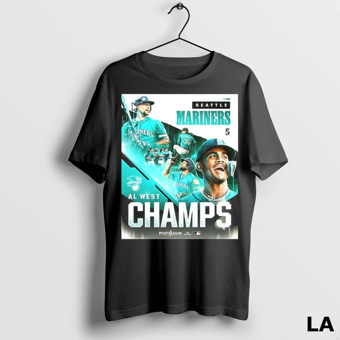 Original Seattle Mariners Baseball Al West Champs 2025 Clinched V Neck