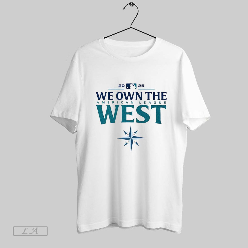 Original Seattle Mariners We Own The American League West Mlb Baseball Logo 2025