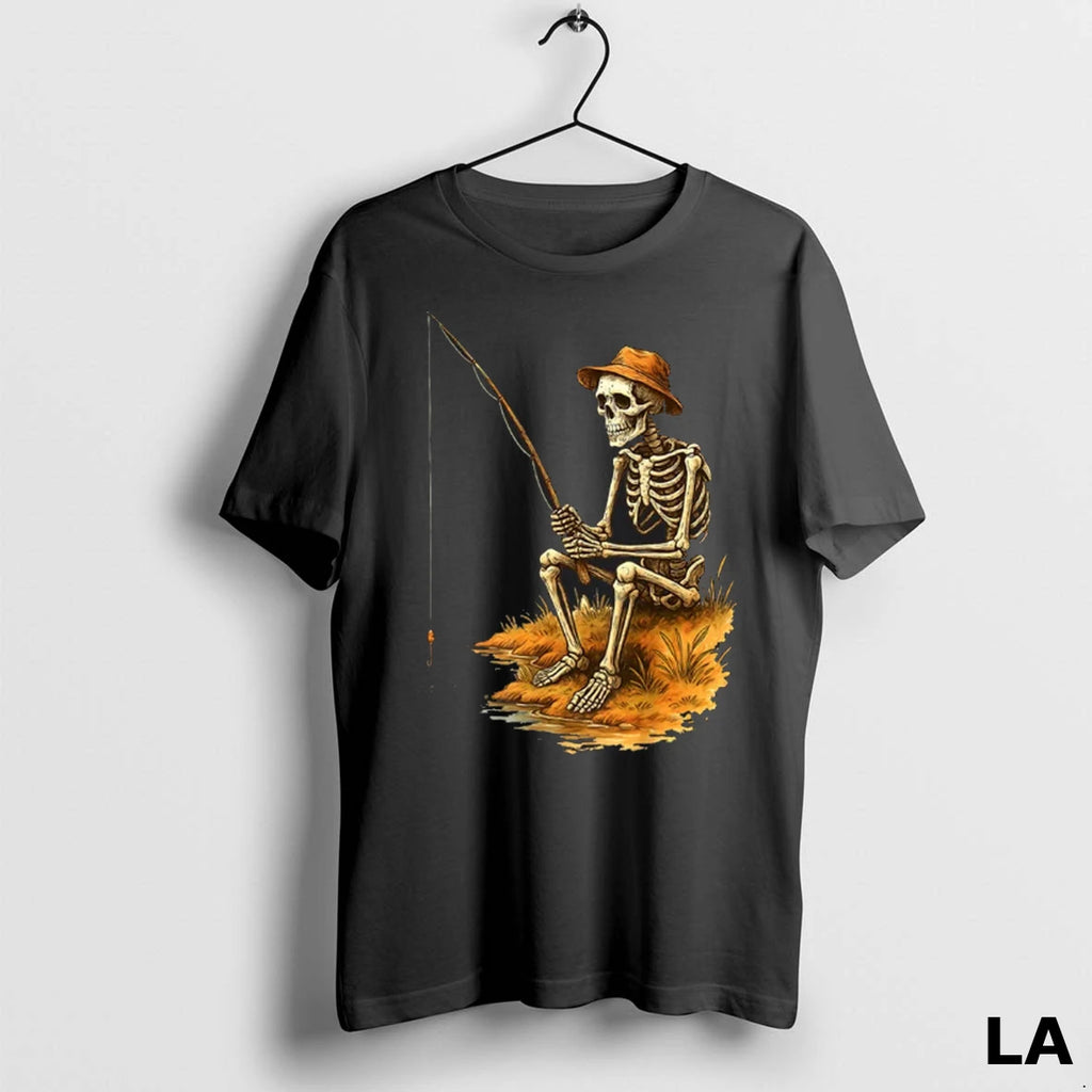 Original Skeleton Fishing Funny Halloween Costume