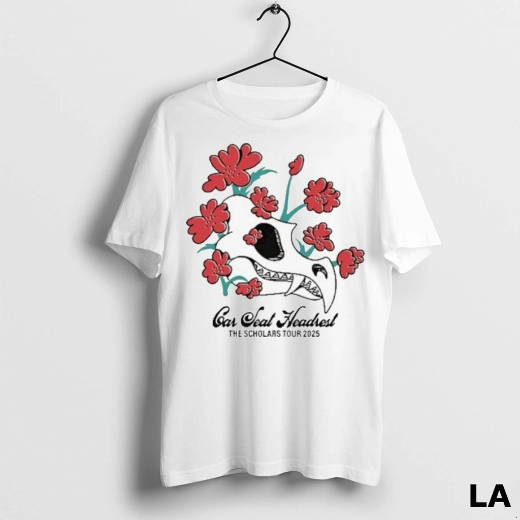 Original Skull And Flowers Car Seat Headrest The Scholars 2025 Tour