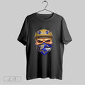 Original Skull Wearing A Face Scarf Baltimore Ravens Football